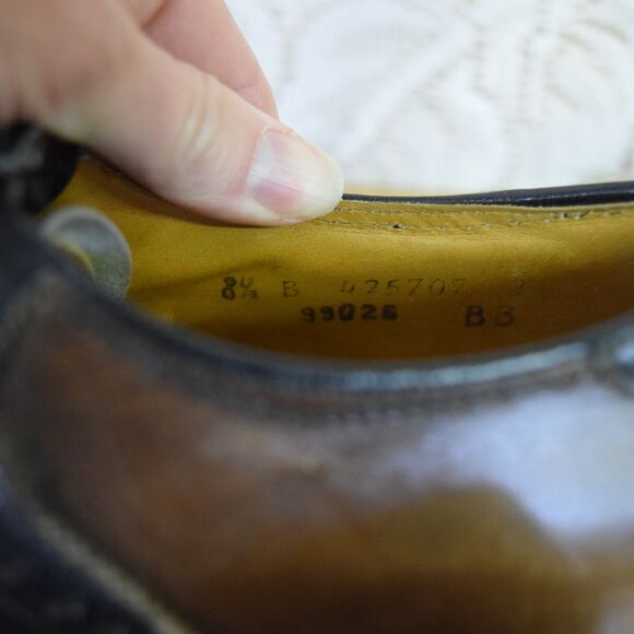 Florsheim Pro Stance Mens Size 8.5 Golf Shoes Two Tone Leather Kiltie Vintage